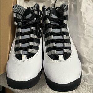 Jordan Kids Black and White Sneakers
